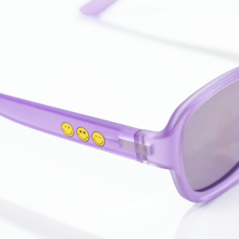 SmileyWorld Kid Sunglasses Square Coral Purple