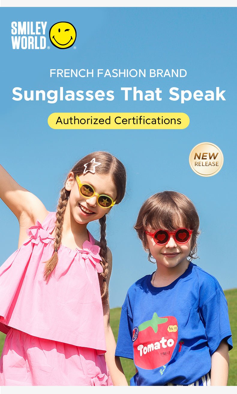 SmileyWorld Kid Sunglasses Square Coral Purple