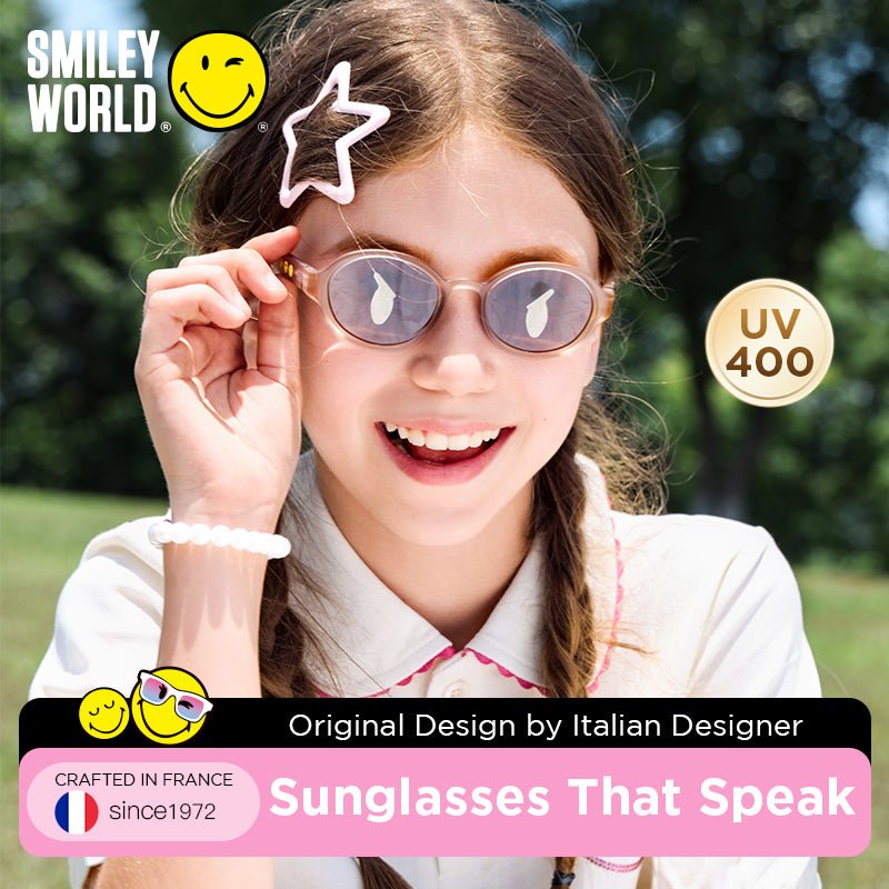 SmileyWorld Kid Sunglasses Square Obsidian Black