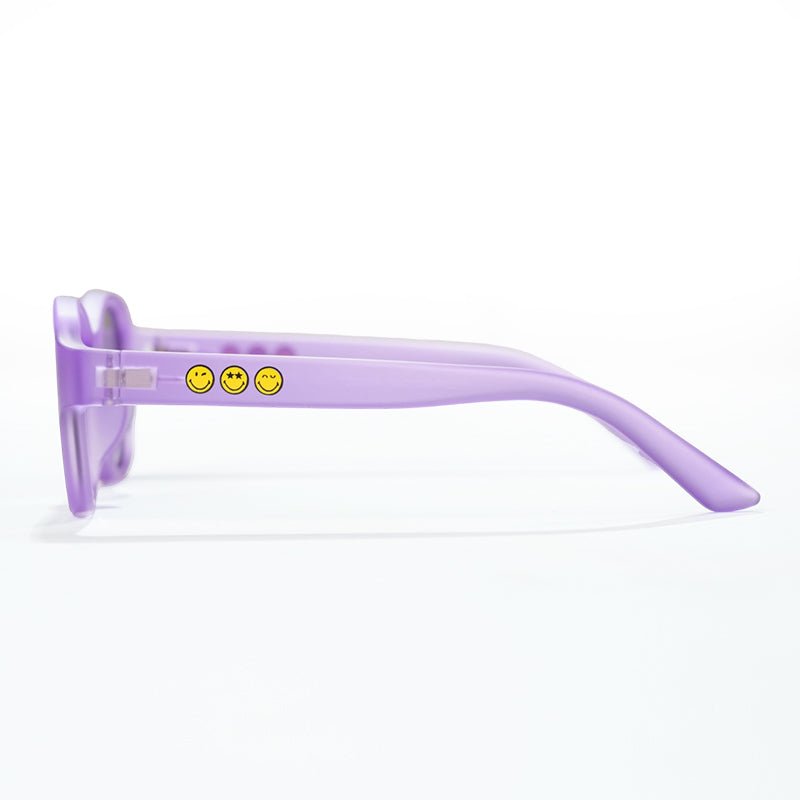 SmileyWorld Kid Sunglasses Square Coral Purple