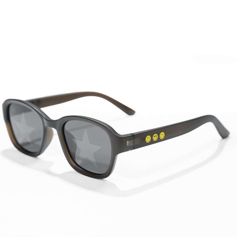 SmileyWorld Kid Sunglasses Square Obsidian Black