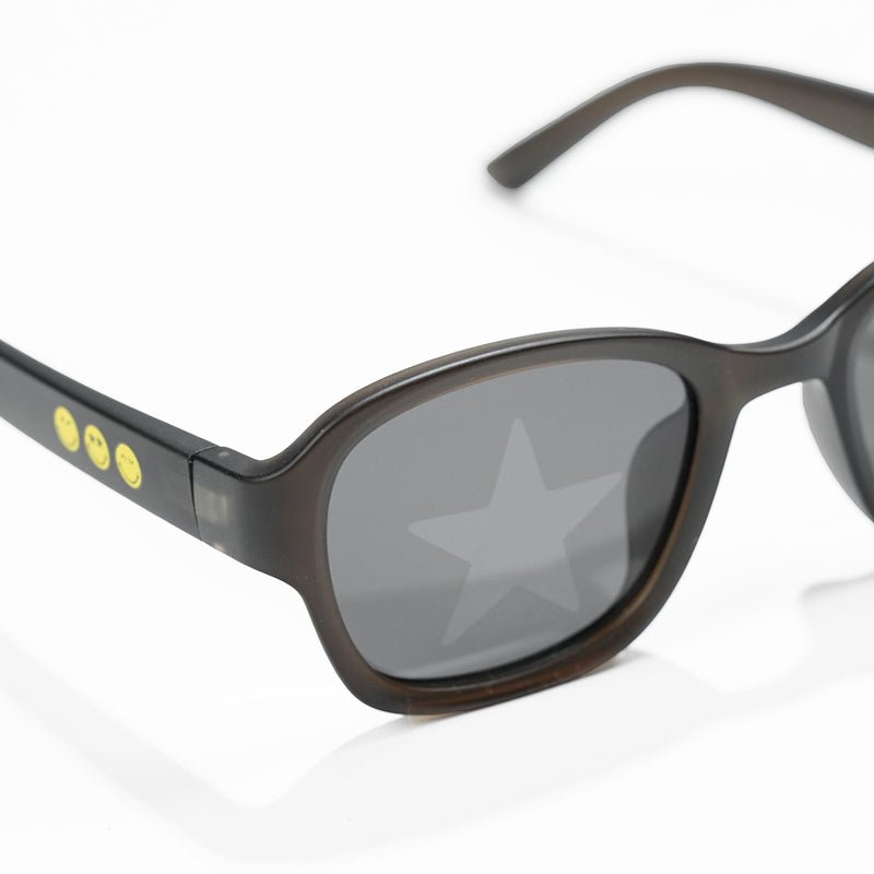 SmileyWorld Kid Sunglasses Square Obsidian Black