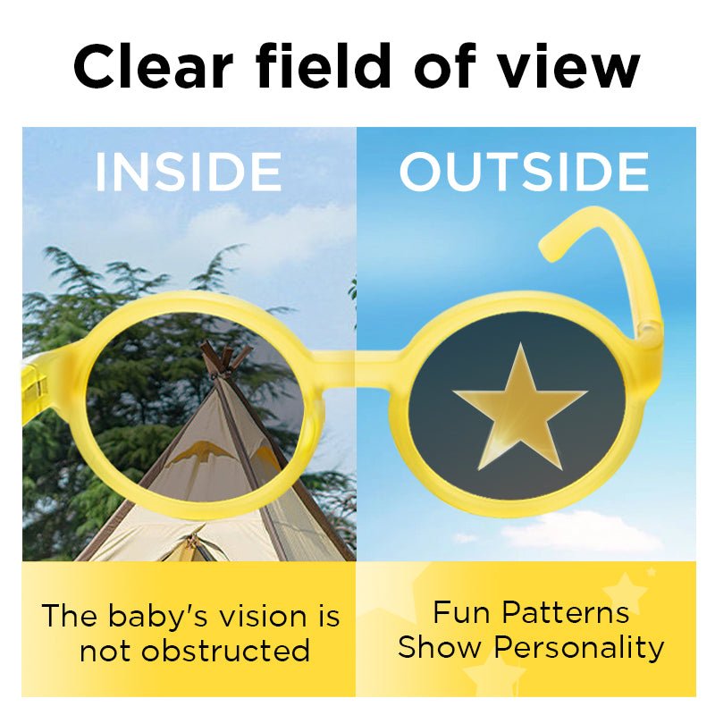 SmileyWorld Kids Sunglasses Oval Sunlight Yellow