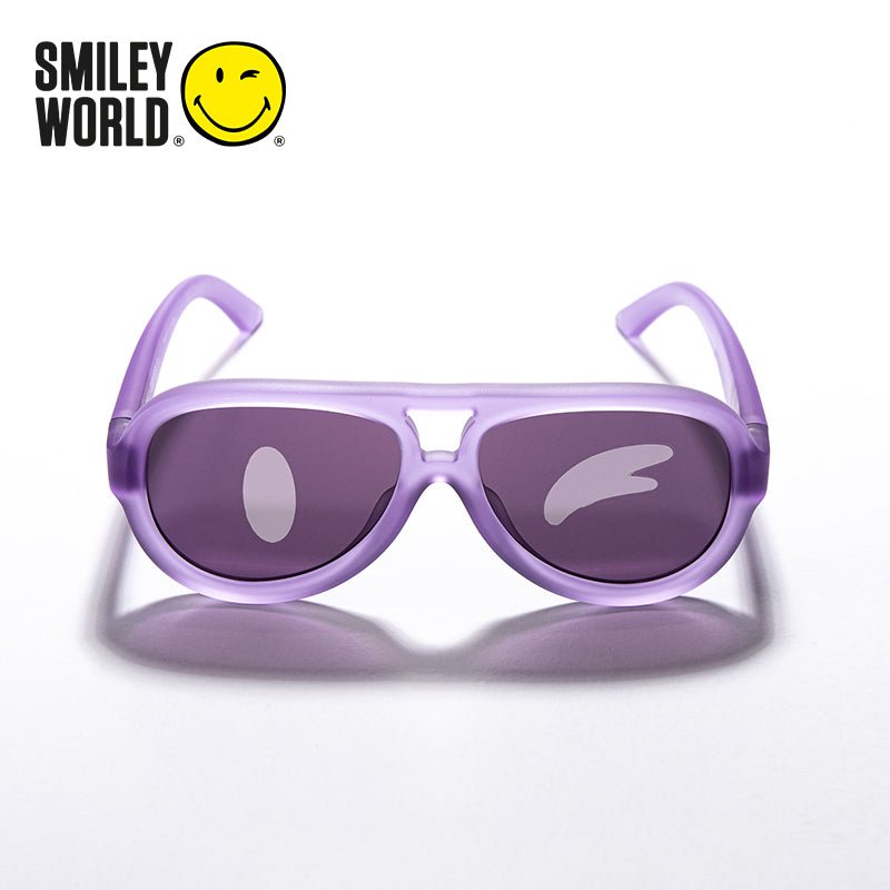 SmileyWorld Kids Sunglasses Aviator Coral Purple