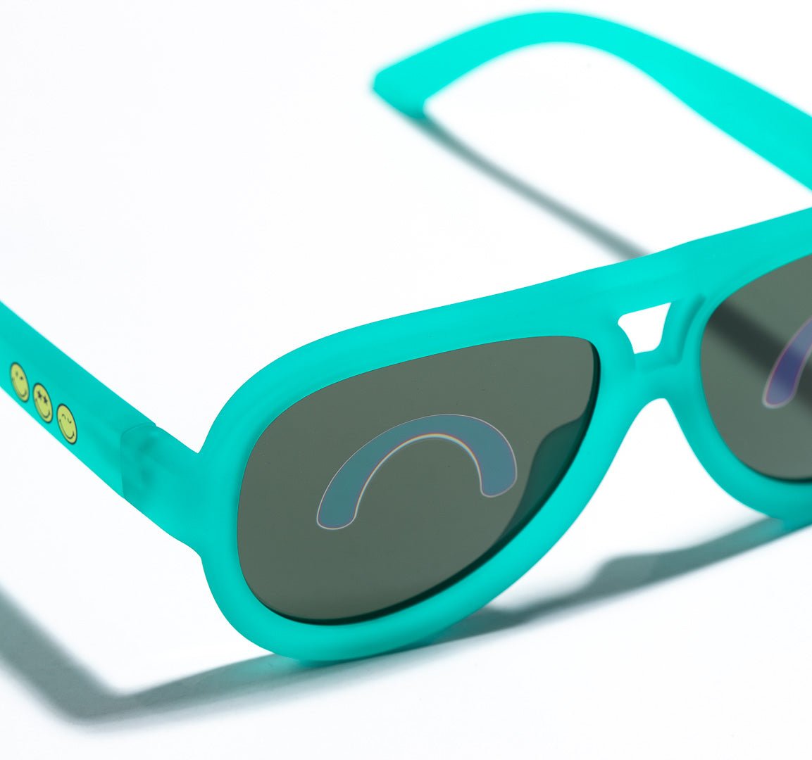 SmileyWorld Toddler Sunglasses Aviator Lake Green
