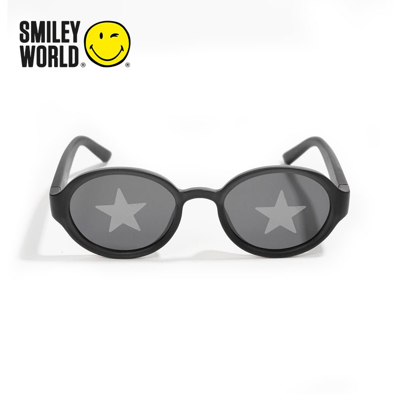 SmileyWorld Kids Sunglasses Oval Obsidian Black