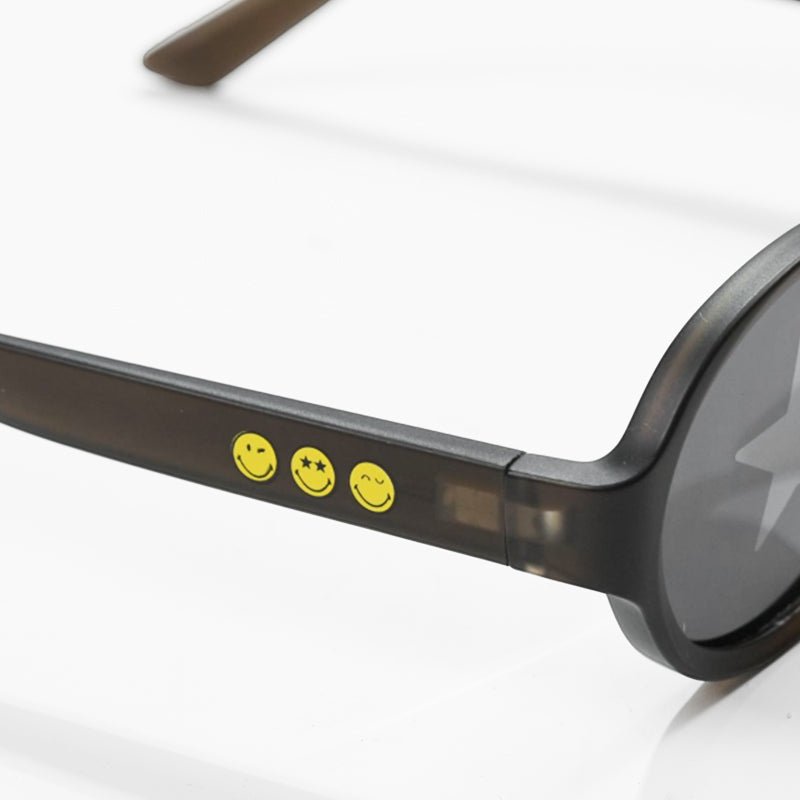 SmileyWorld Kids Sunglasses Oval Obsidian Black