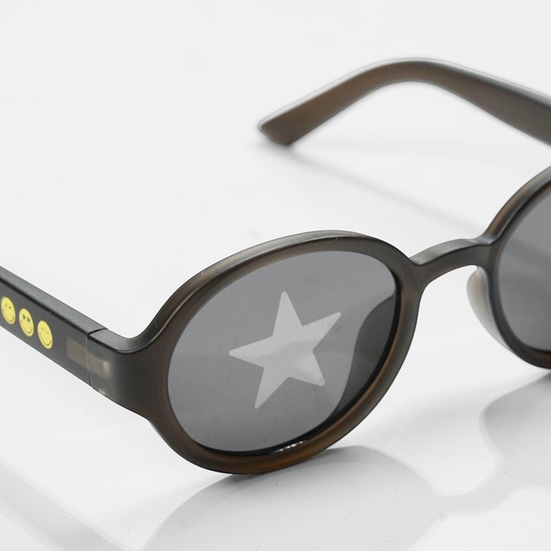 SmileyWorld Kids Sunglasses Oval Obsidian Black