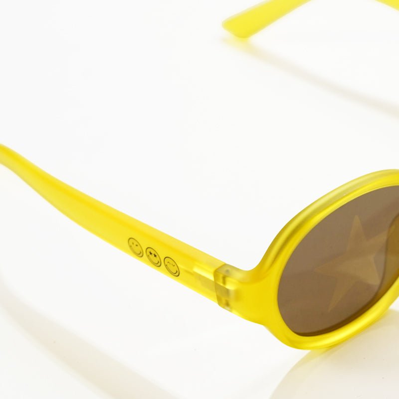 SmileyWorld Kids Sunglasses Oval Sunlight Yellow