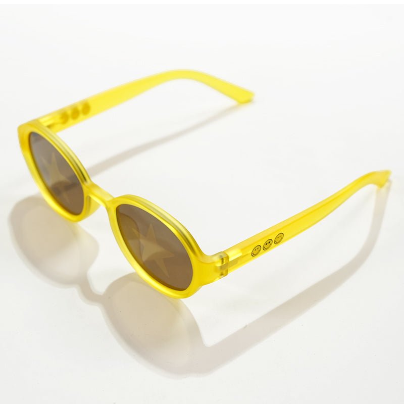 SmileyWorld Kids Sunglasses Oval Sunlight Yellow