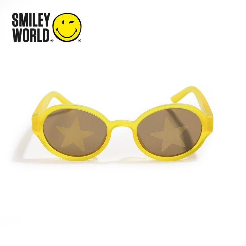 SmileyWorld Kids Sunglasses Oval Sunlight Yellow