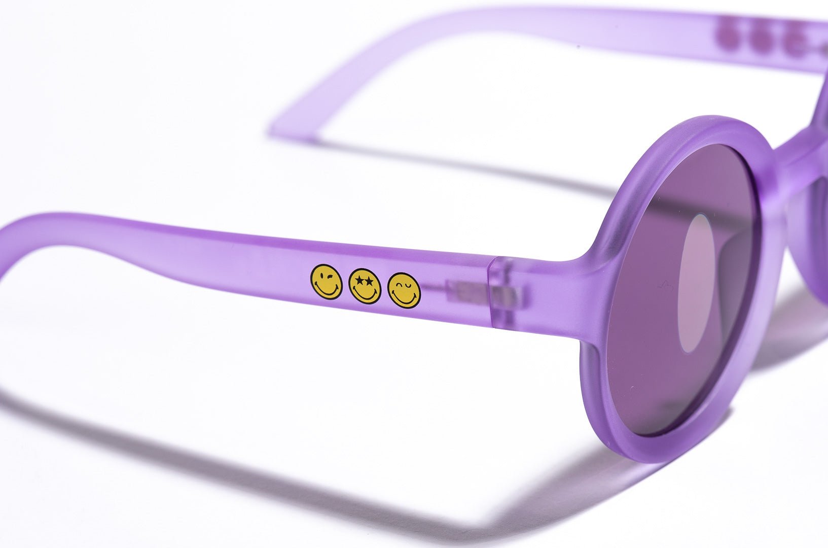 SmileyWorld Baby Sunglasses Round Coral Purple