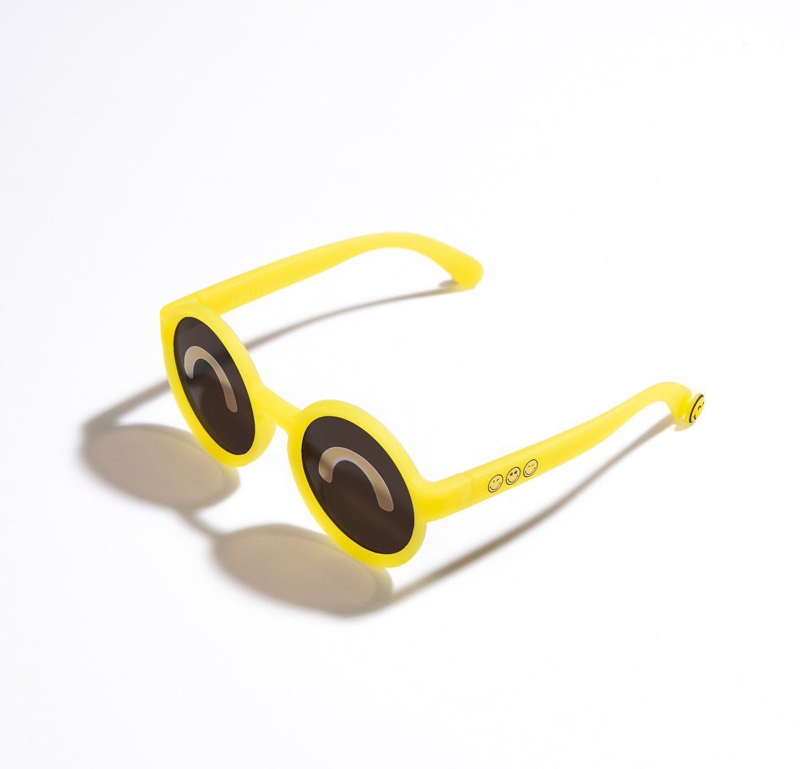 SmileyWorld Kids Sunglasses Round Sunlight Yellow