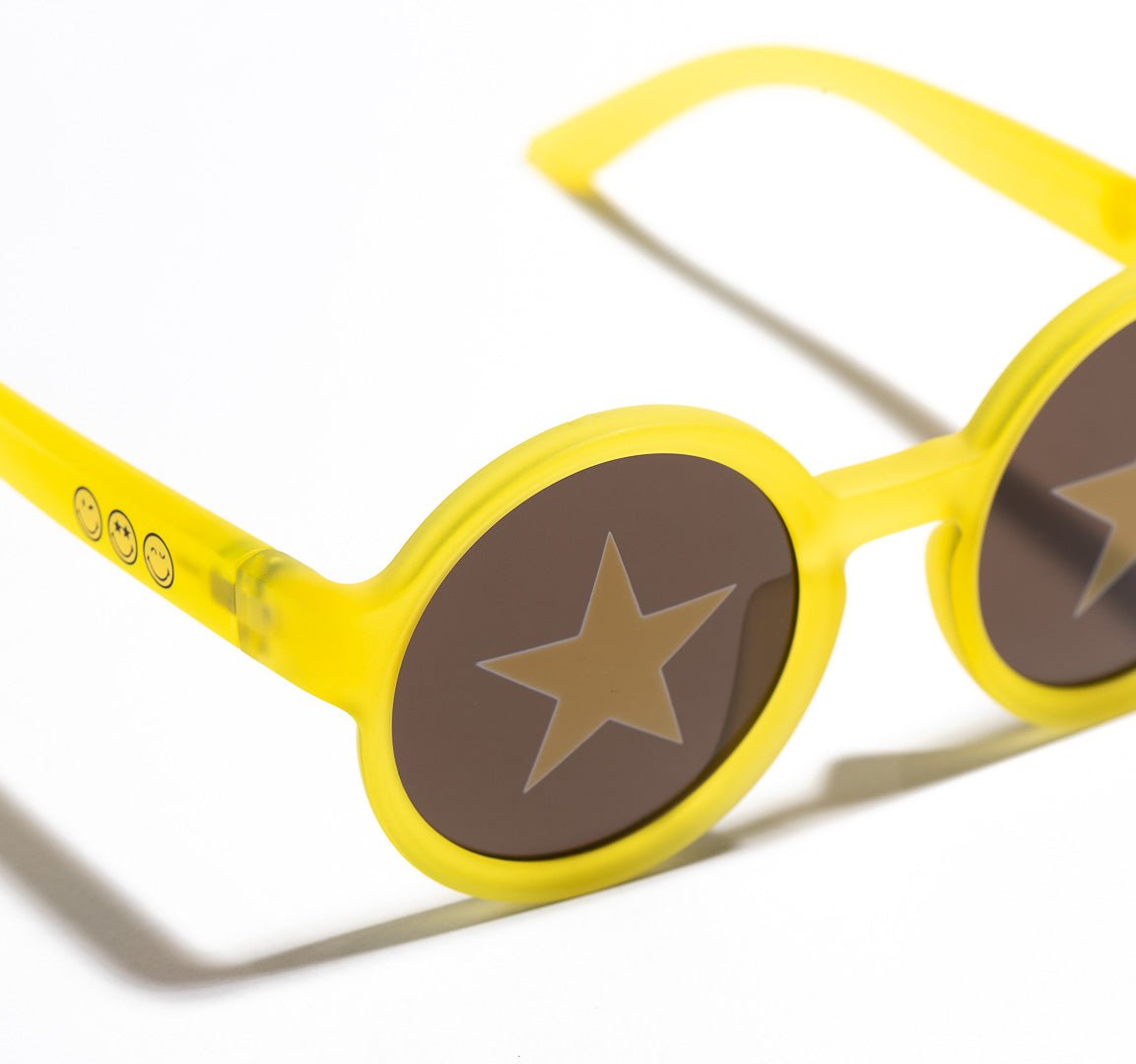 SmileyWorld Kids Sunglasses Round Sunlight Yellow