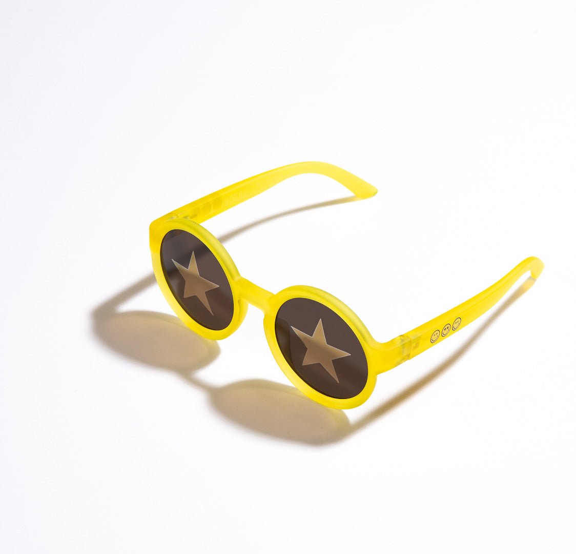 SmileyWorld Kids Sunglasses Round Sunlight Yellow