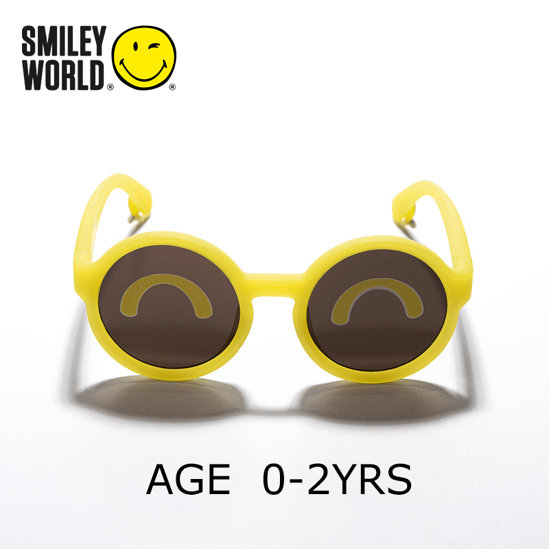 SmileyWorld Kids Sunglasses Round Sunlight Yellow