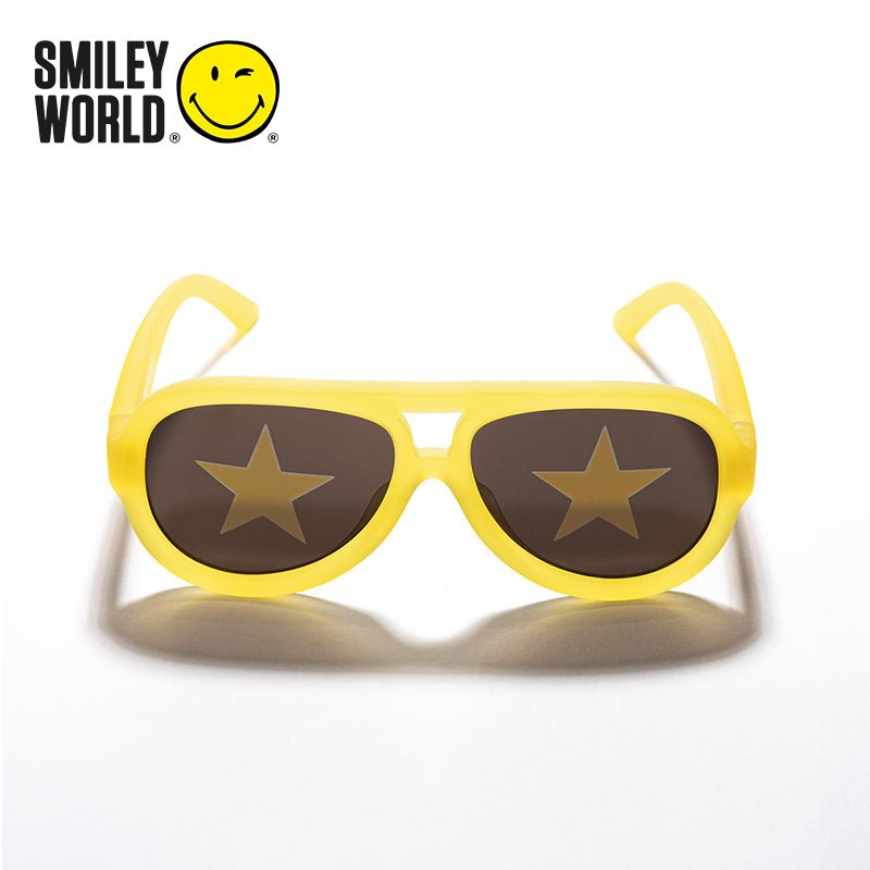 SmileyWorld Teen Sunglasses Aviator Sunlight Yellow