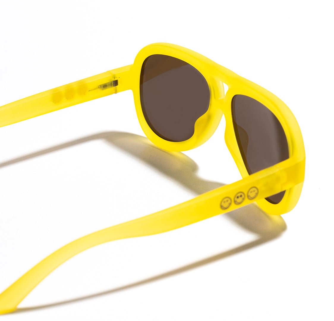 SmileyWorld Teen Sunglasses Aviator Sunlight Yellow