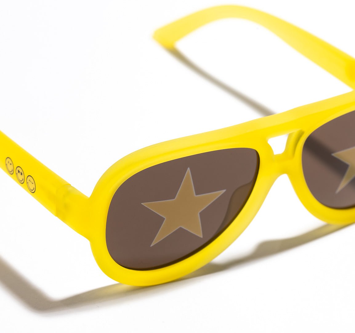 SmileyWorld Teen Sunglasses Aviator Sunlight Yellow