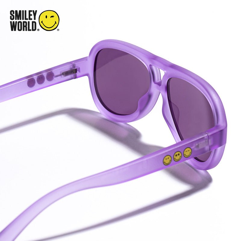 SmileyWorld Kids Sunglasses Aviator Coral Purple